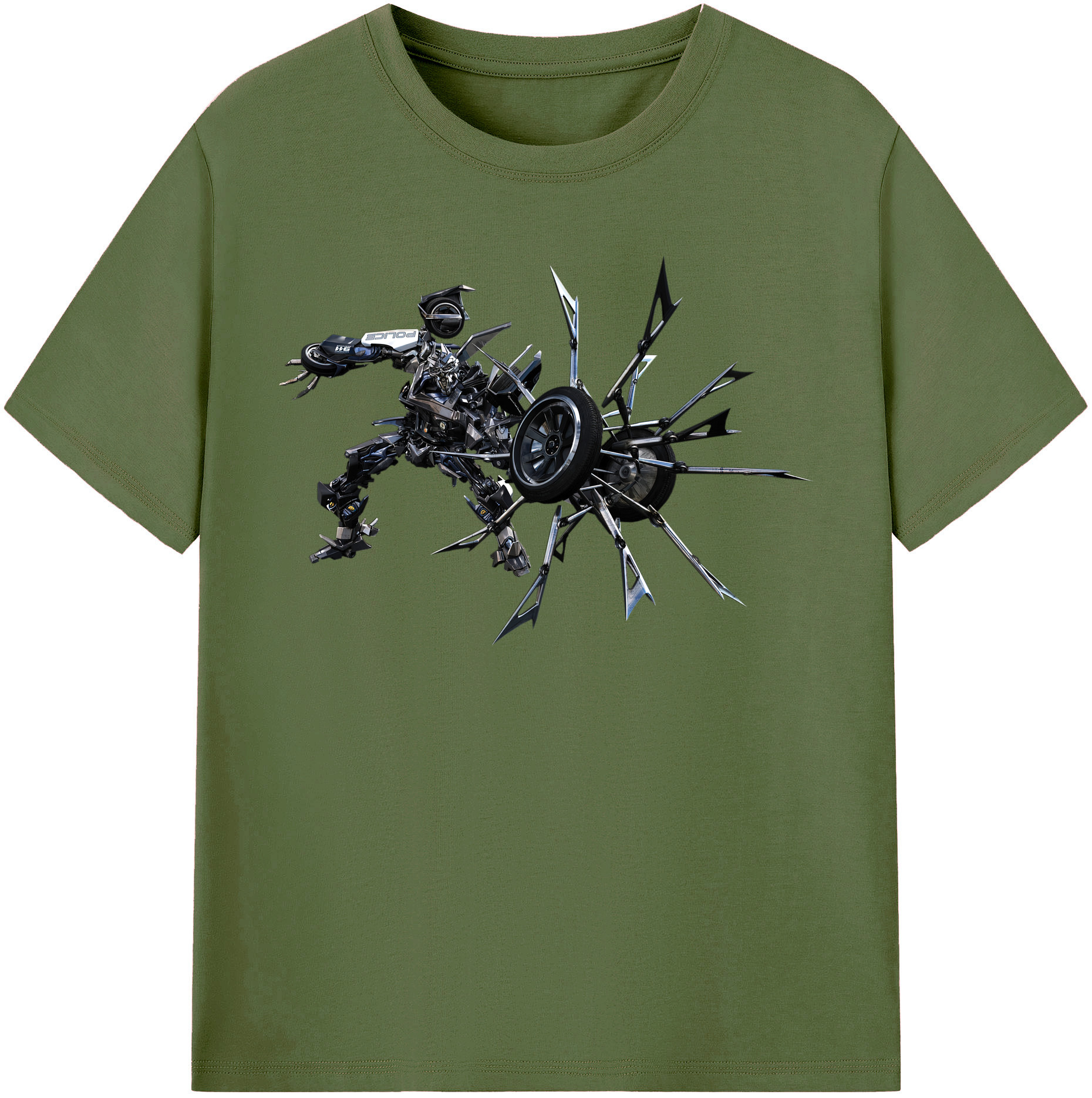 （画像用）  綿100％半袖Tシャツ（フロントプリント）